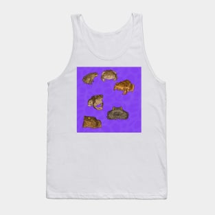 Toads Pattern Purple Tank Top